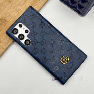 Samsung S22 Ultra Luxury GG Fashion Leather Brand Case Cover