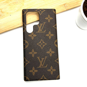 Samsung Galaxy S24 LV Ultra Luxury Brand Case Cover Brown