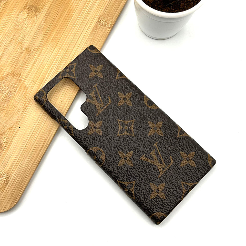 Samsung Galaxy S24 LV Ultra Luxury Brand Case Cover Brown