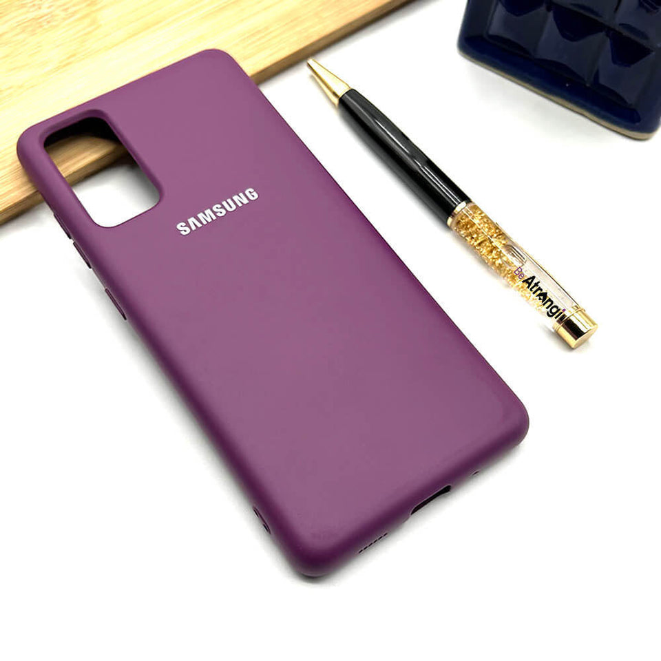 Samsung Galaxy Liquid Silicone Case Cover ( Purple )