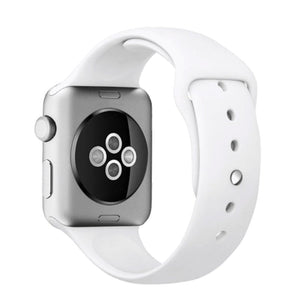 iWatch White Silicone Sport Band for (Series SE/6/5/4/3/2/1)